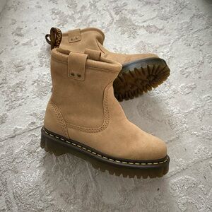 Dr Martens Anistone Lo Tan Suede Boots